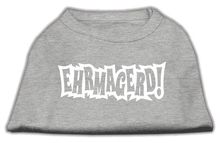 Ehrmagerd Screen Print Shirt Grey XS